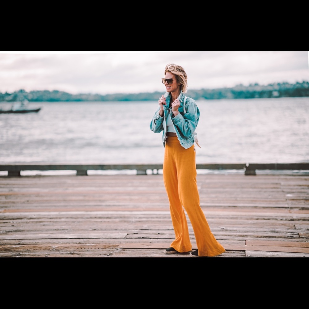 SIMON MILLER Loa Pants in Yolk Yellow Size XS - Picture 7 of 7